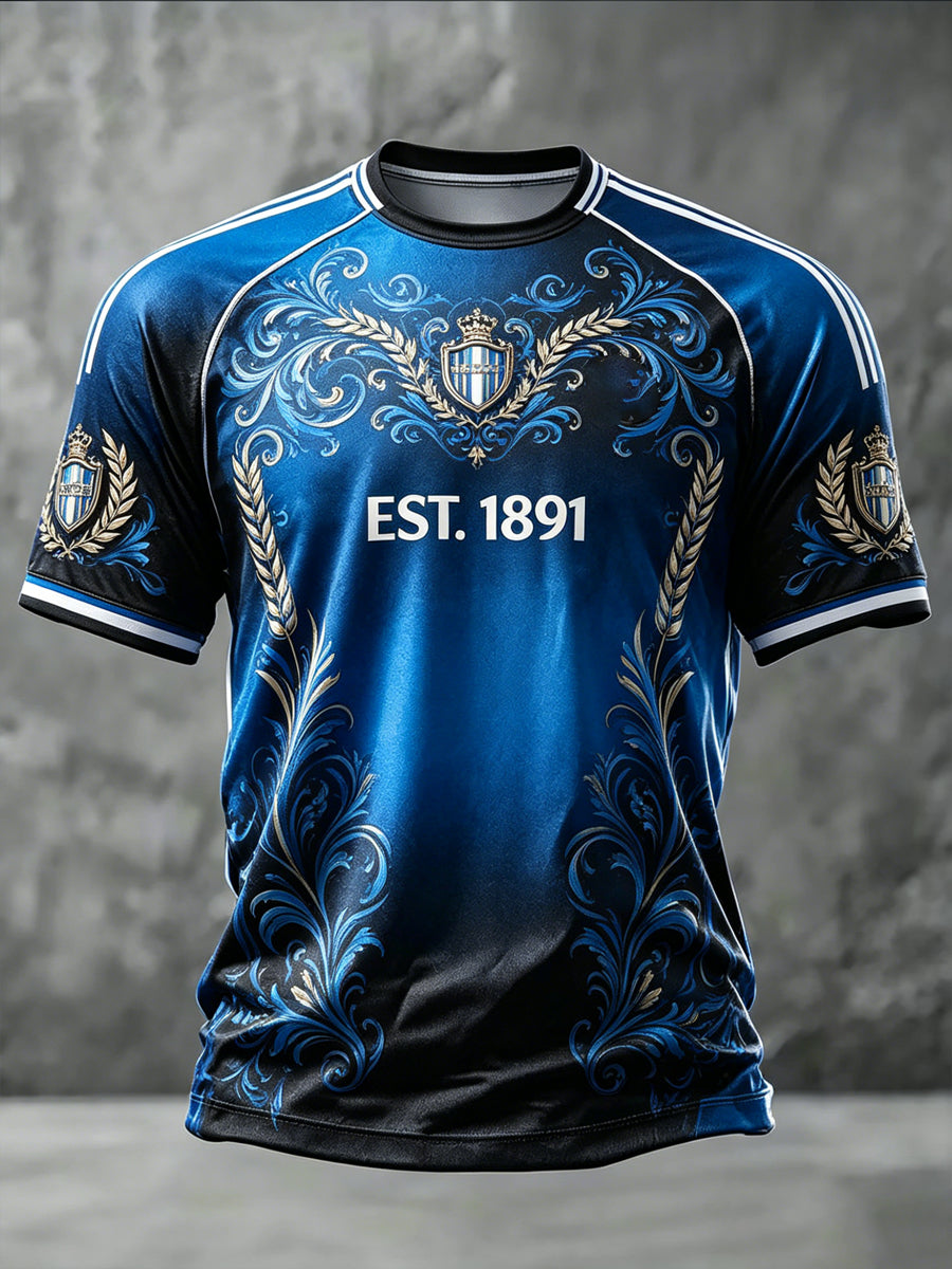 T-shirt décontracté à manches courtes Club Brugge KV Football Lover pour homme