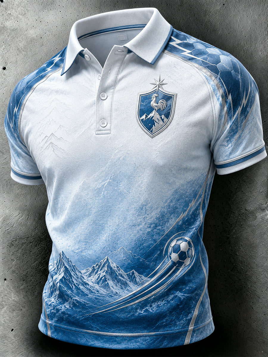 Polo homme imprimé France Football