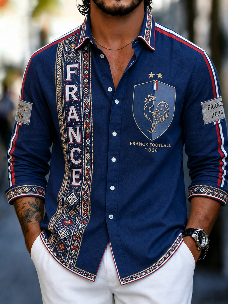Chemise France Football Waffle Homme