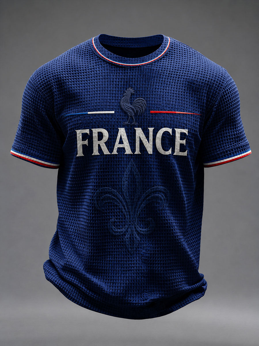T-shirt à manches courtes France Football Waffle pour homme