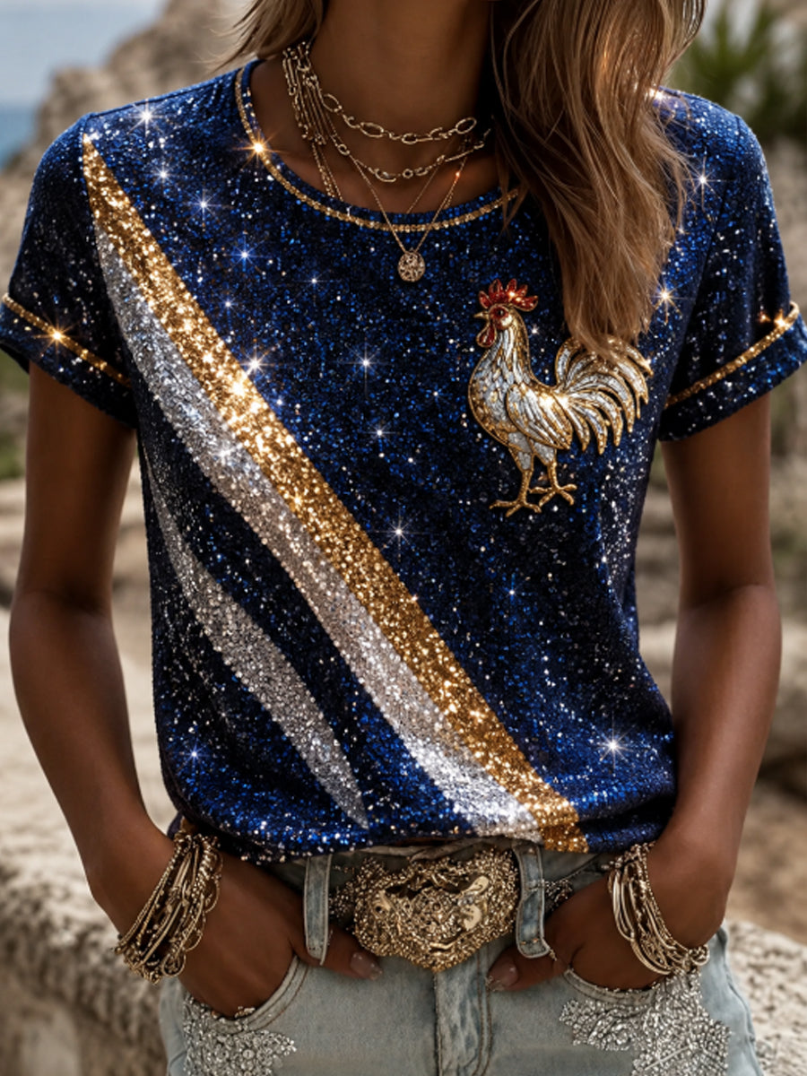 T-shirt à manches courtes pour femme