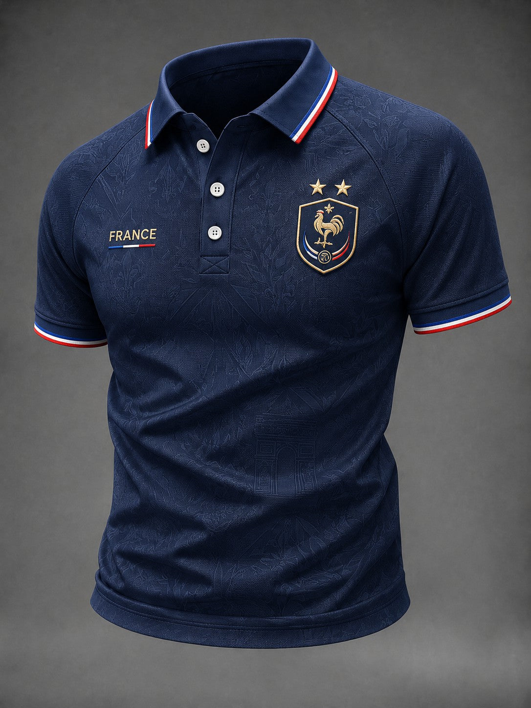Chemise pour hommes imprimée France Football