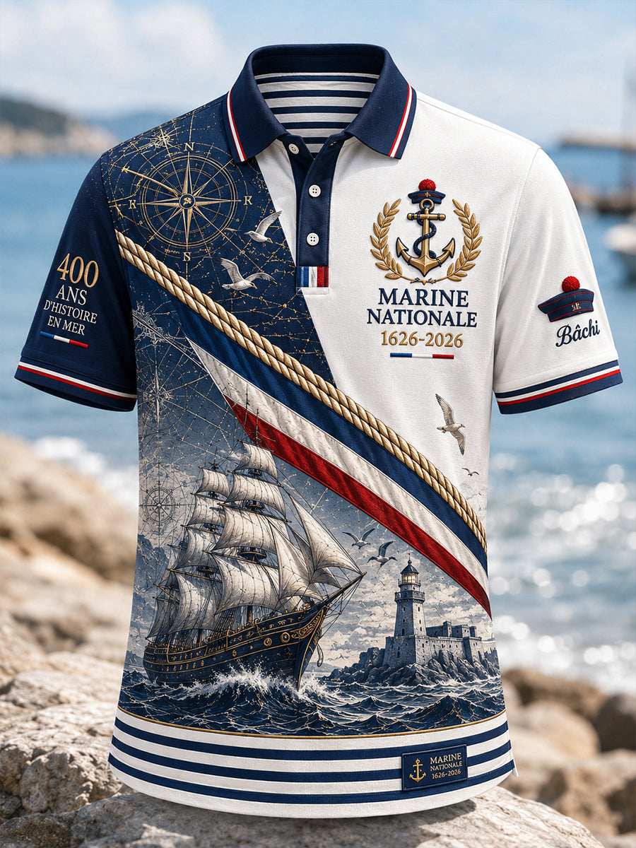 T-shirt à manches courtes bleu marine pour homme