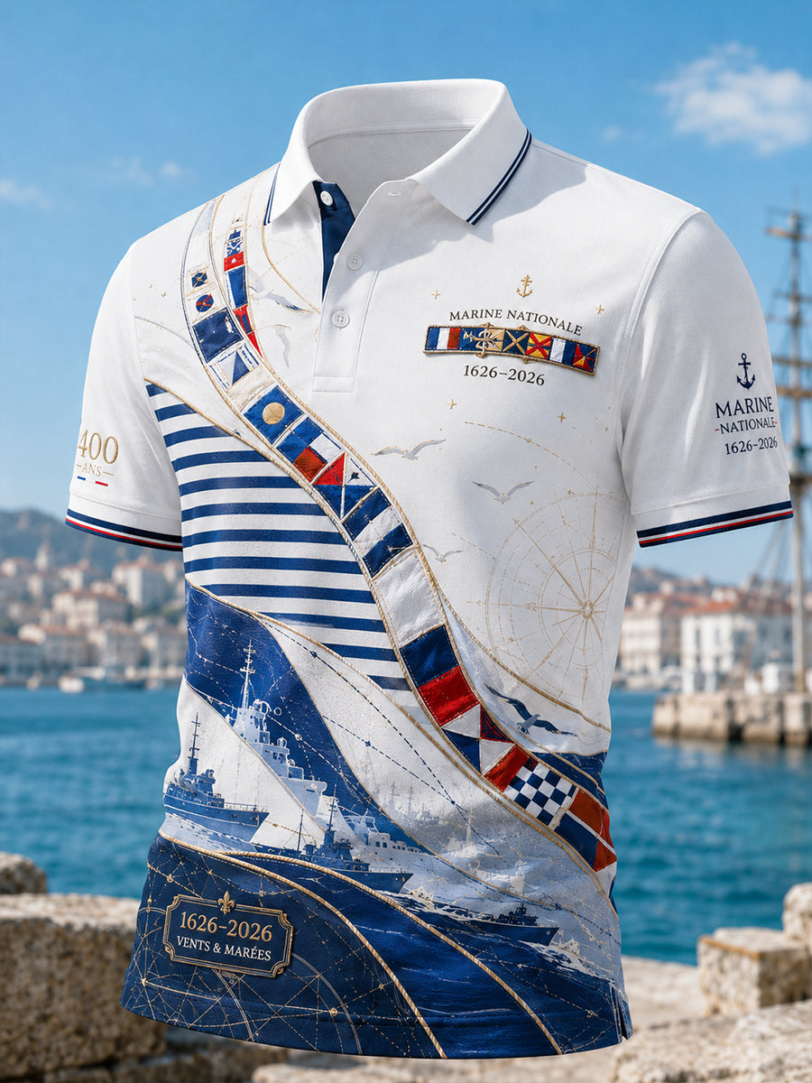 T-shirt à manches courtes bleu marine pour homme
