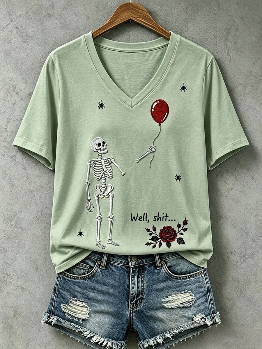 T-shirt Gothic Skull Femme