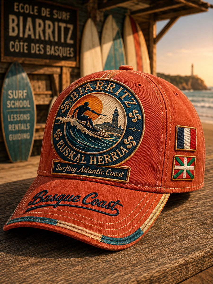 Chapeau unisexe de culture surf basque français