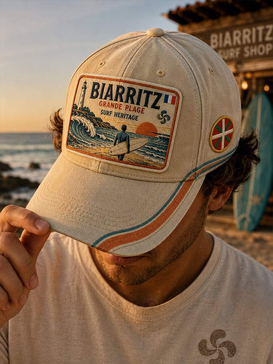 Chapeau unisexe de culture surf basque français