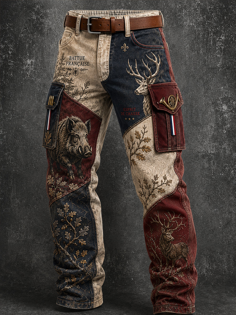 Pantalon de travail décontracté pour la saison de chasse à la française, modèle homme