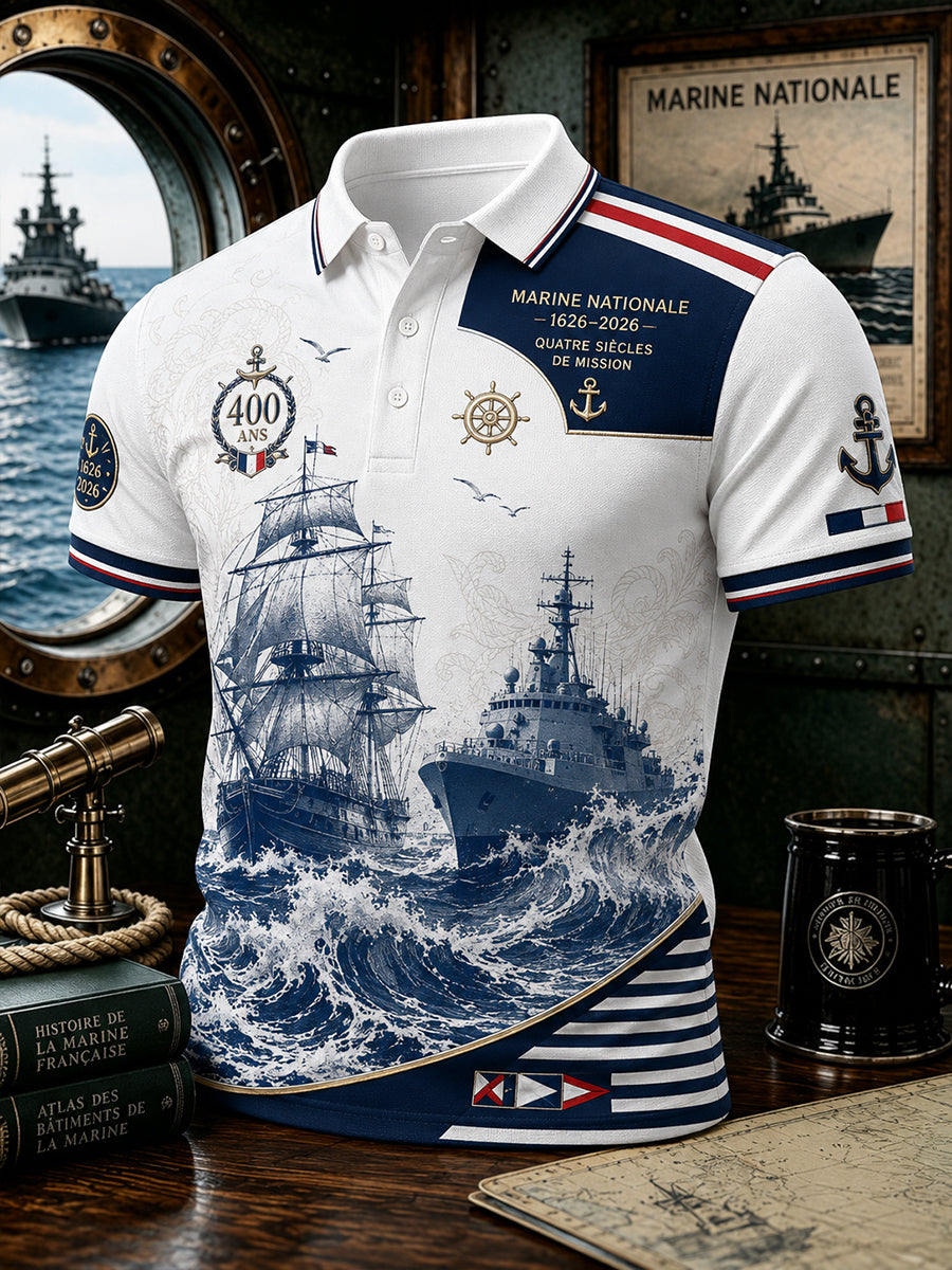 T-shirt manches courtes bleu marine pour homme