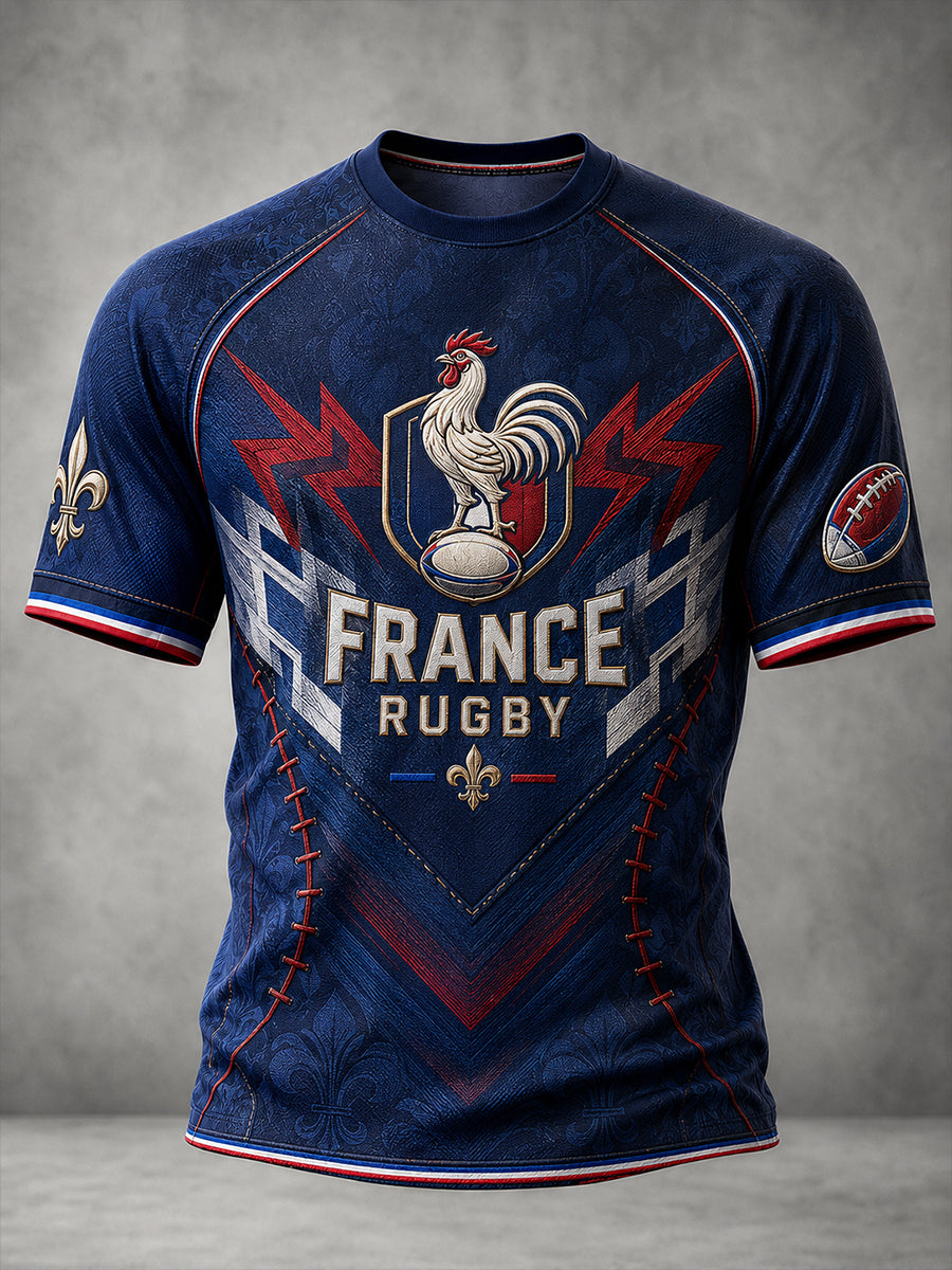 Chemise à manches courtes French Rugby Homme