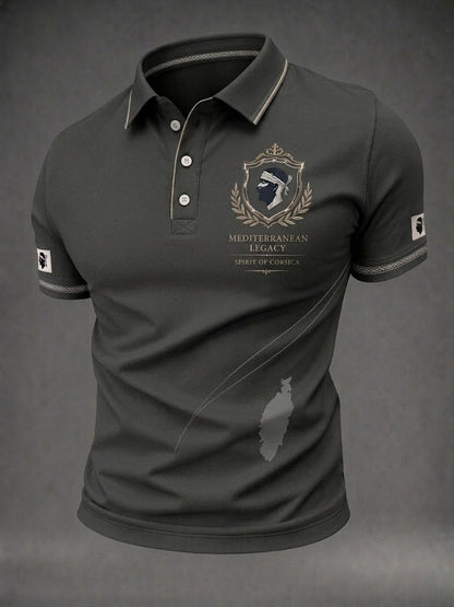 Chemise pour homme à imprimé du drapeau de la Corse