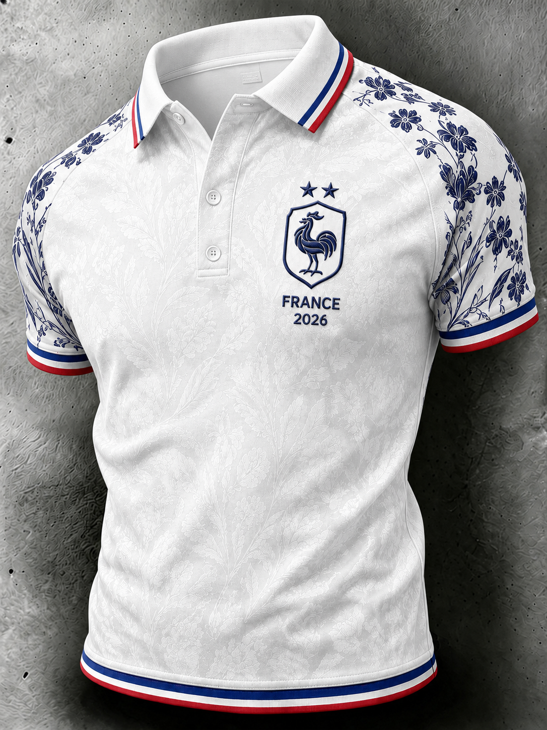 Polo homme imprimé France Football