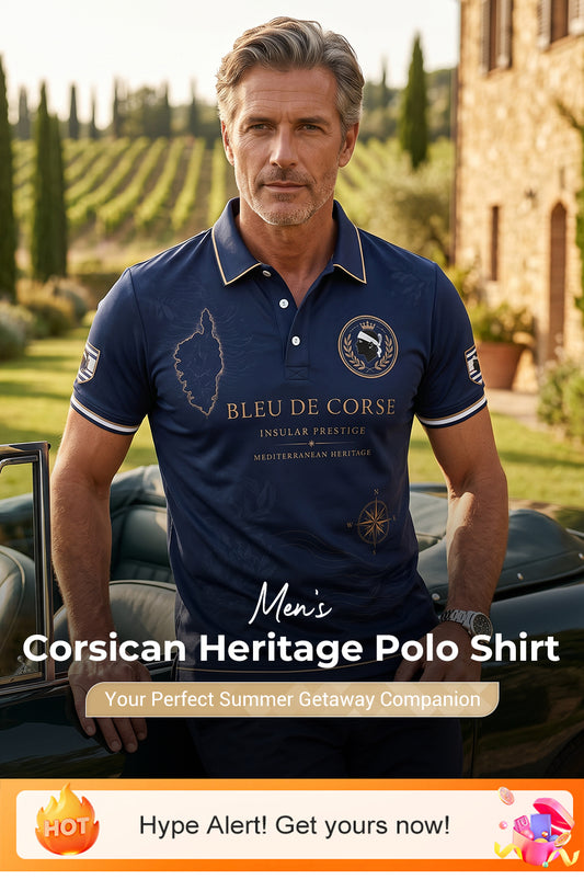 Chemise pour homme à imprimé du drapeau de la Corse