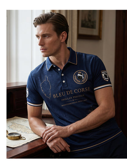 Chemise pour homme à imprimé du drapeau de la Corse