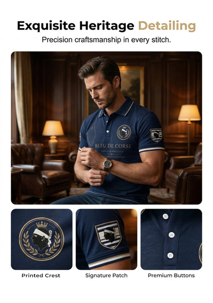 Chemise pour homme à imprimé du drapeau de la Corse