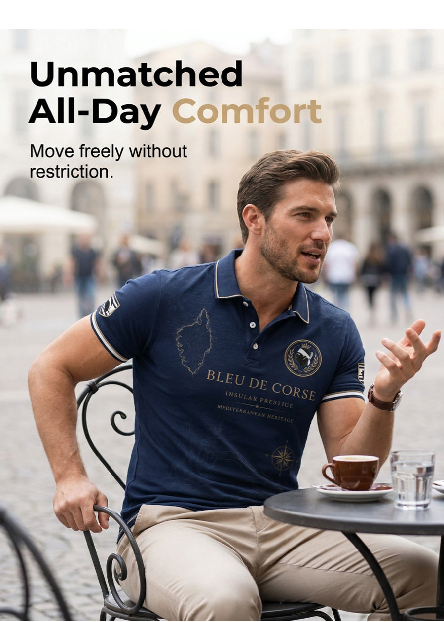Chemise pour homme à imprimé du drapeau de la Corse