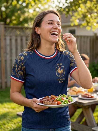 T-shirt à manches courtes France Football pour femme