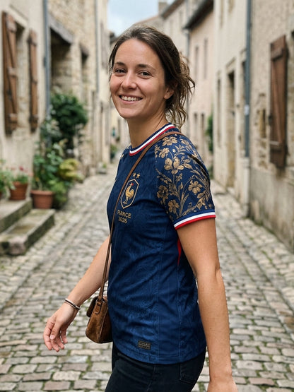 T-shirt à manches courtes France Football pour femme