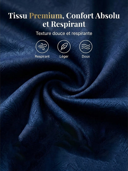 Chemise en lin à col V pour femme, motif France Football