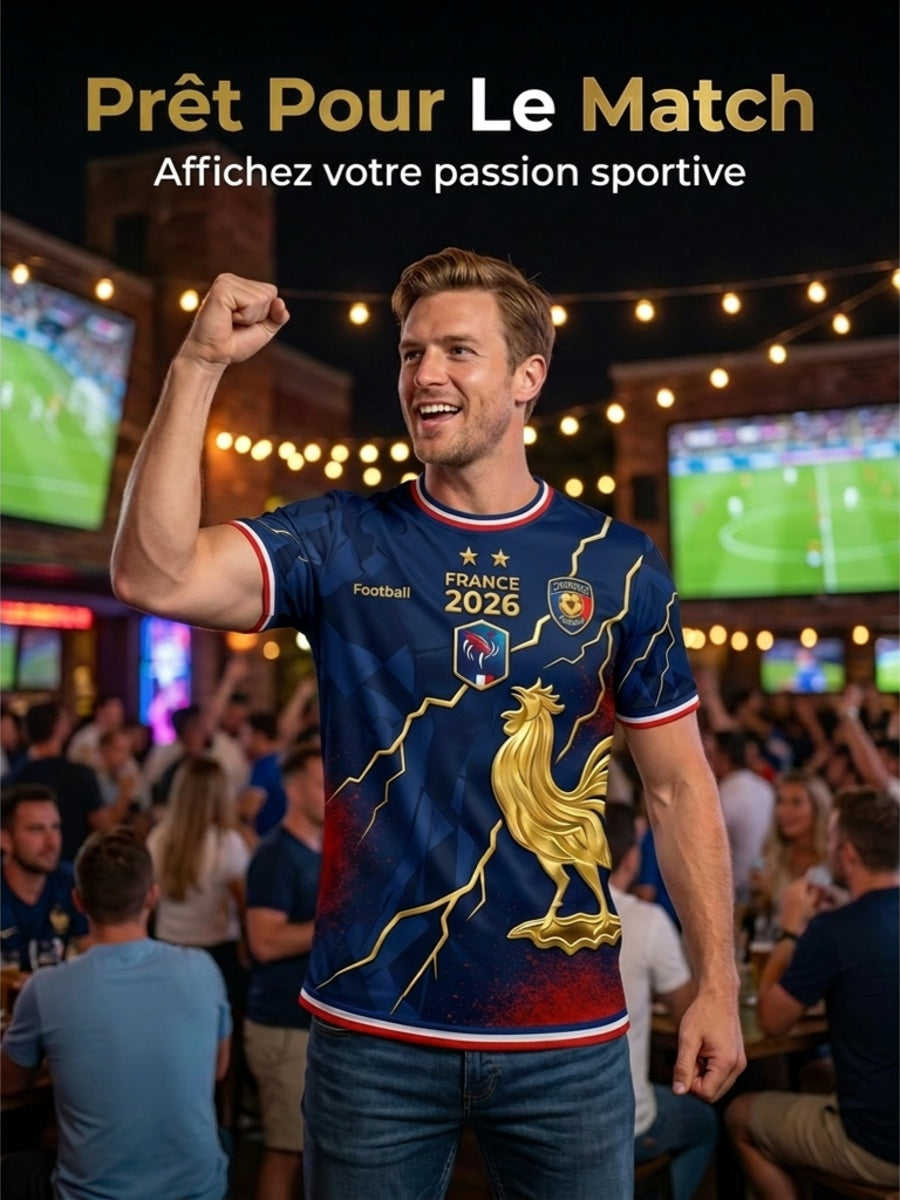 T-shirt manches courtes France Football pour homme