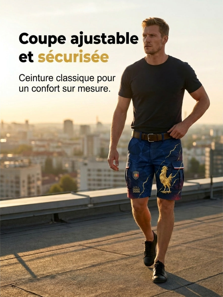 Short cargo France Football pour homme
