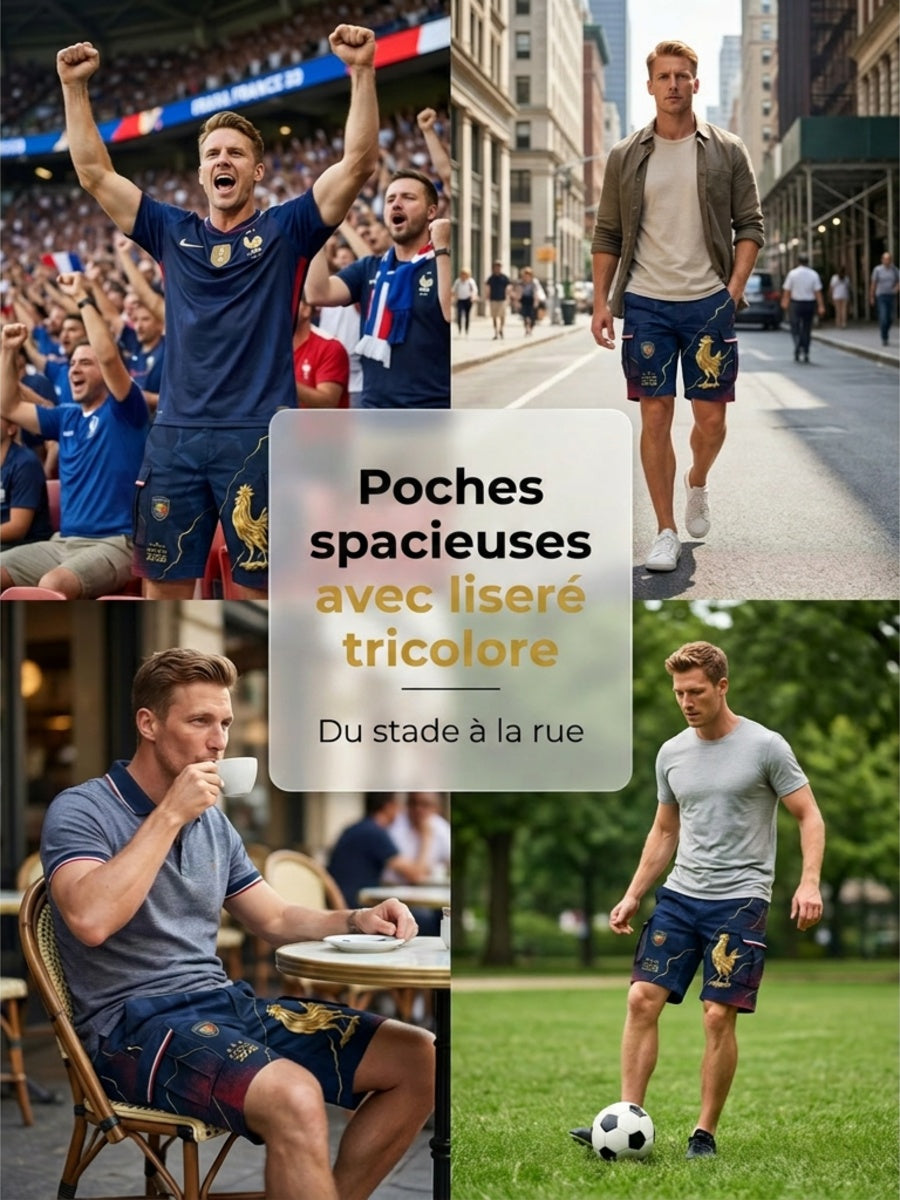 Short cargo France Football pour homme