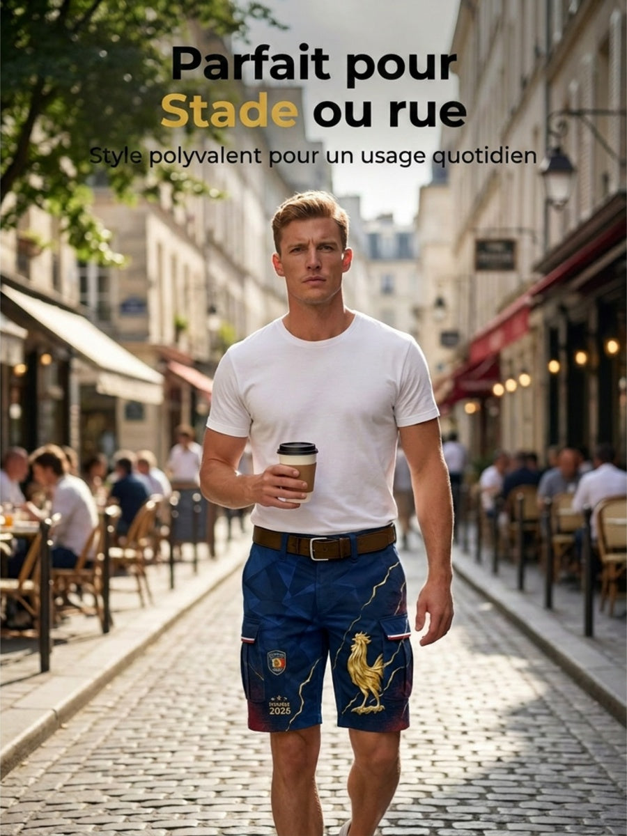 Short cargo France Football pour homme