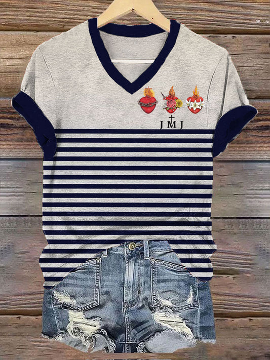 T-shirt imprimé catholique pour femmes