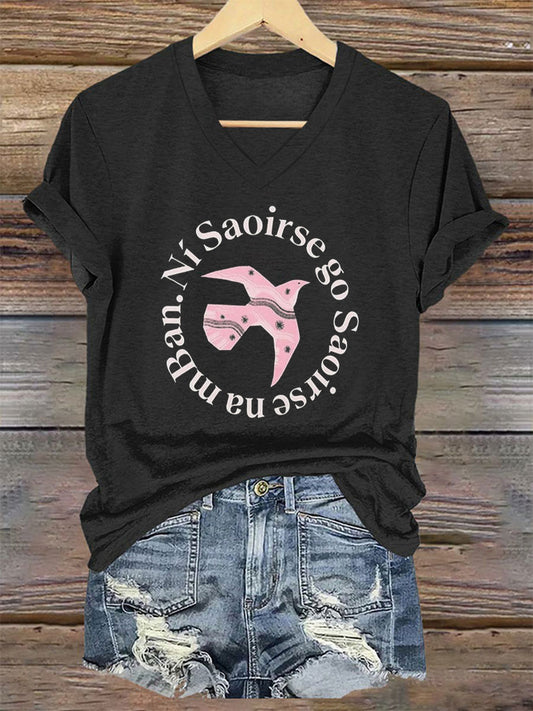 T-shirt Ní Saoirse go Saoirse na mBan Femme