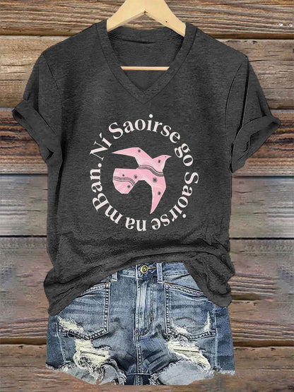 T-shirt Ní Saoirse go Saoirse na mBan Femme