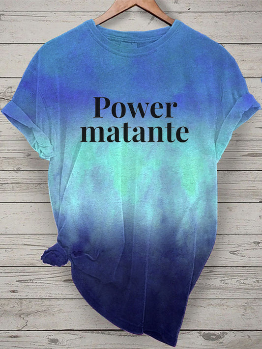 T-shirt Power matante Femme