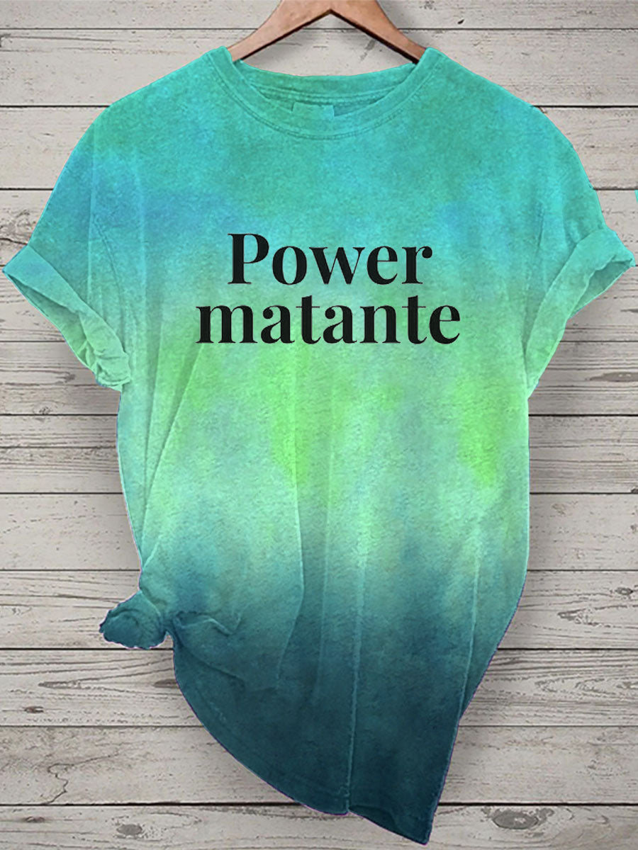 T-shirt Power matante Femme