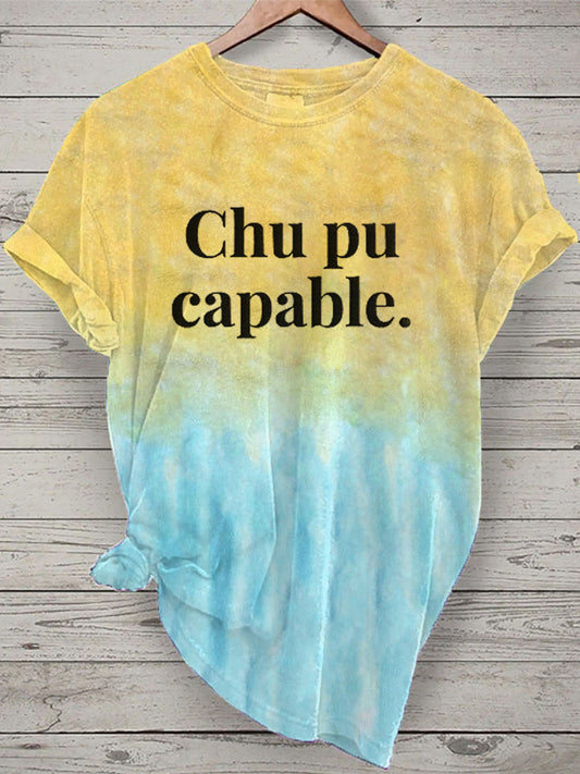 T-shirt Chu pu capable pour femmes