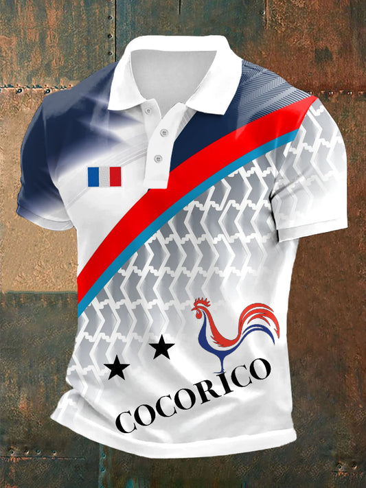 Polo à manches courtes Cocorico pour hommes