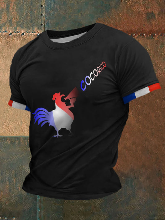 T-shirt imprimé à manches courtes Cocorico Homme