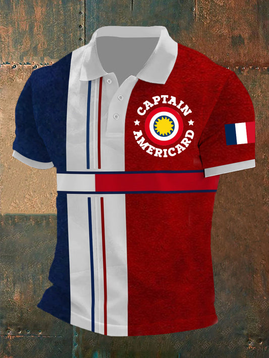 Polo à manches courtes Captain Americard Homme