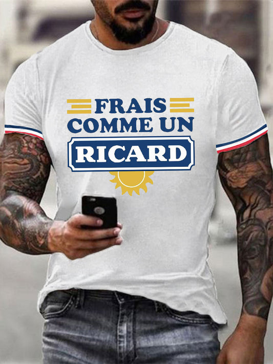 T-shirt à manches courtes Frais Comme Un Ricard pour homme