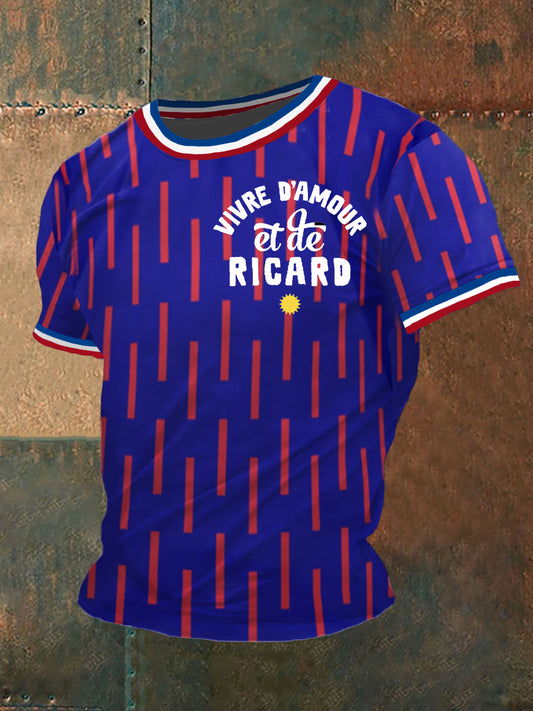 T-shirt manches courtes Vivre D'amour Et De Ricard Homme