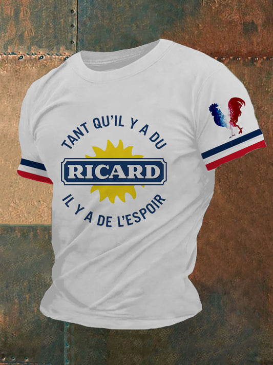 T-shirt imprimé à manches courtes Tant Qu'il Y A Du Ricard Homme