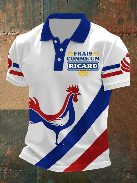 Polo à manches courtes Frais Comme Un Ricard pour homme