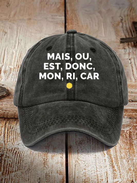 Chapeau Imprimé Mais Ou Est Donc Mon Ricard Unisexe
