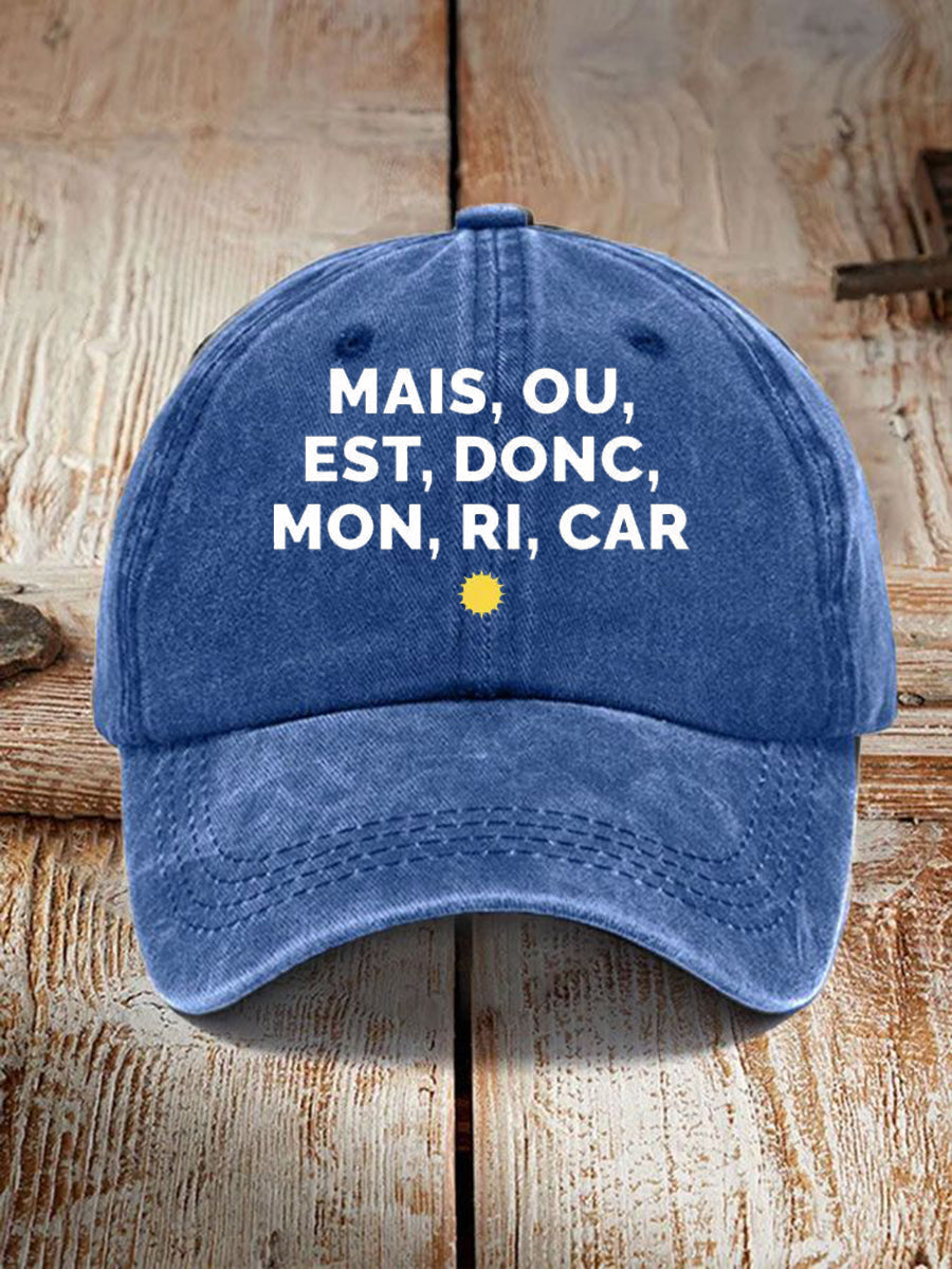 Chapeau Imprimé Mais Ou Est Donc Mon Ricard Unisexe