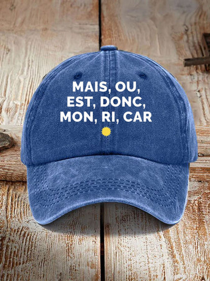 Chapeau Imprimé Mais Ou Est Donc Mon Ricard Unisexe