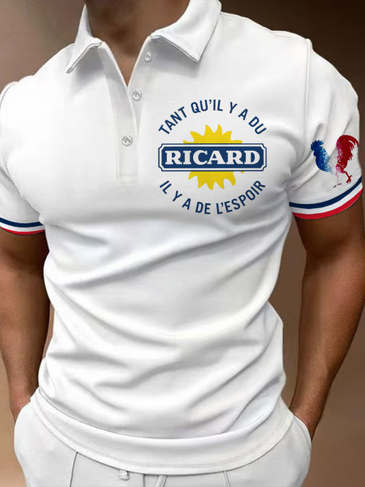 Polo à manches courtes Tant Qu'il Y A Du Ricard Homme