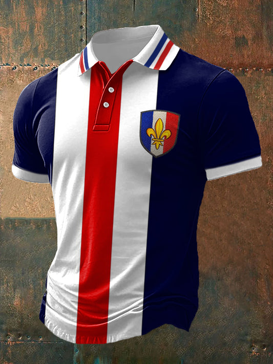 Polo à manches courtes The Fleur de Lys pour hommes