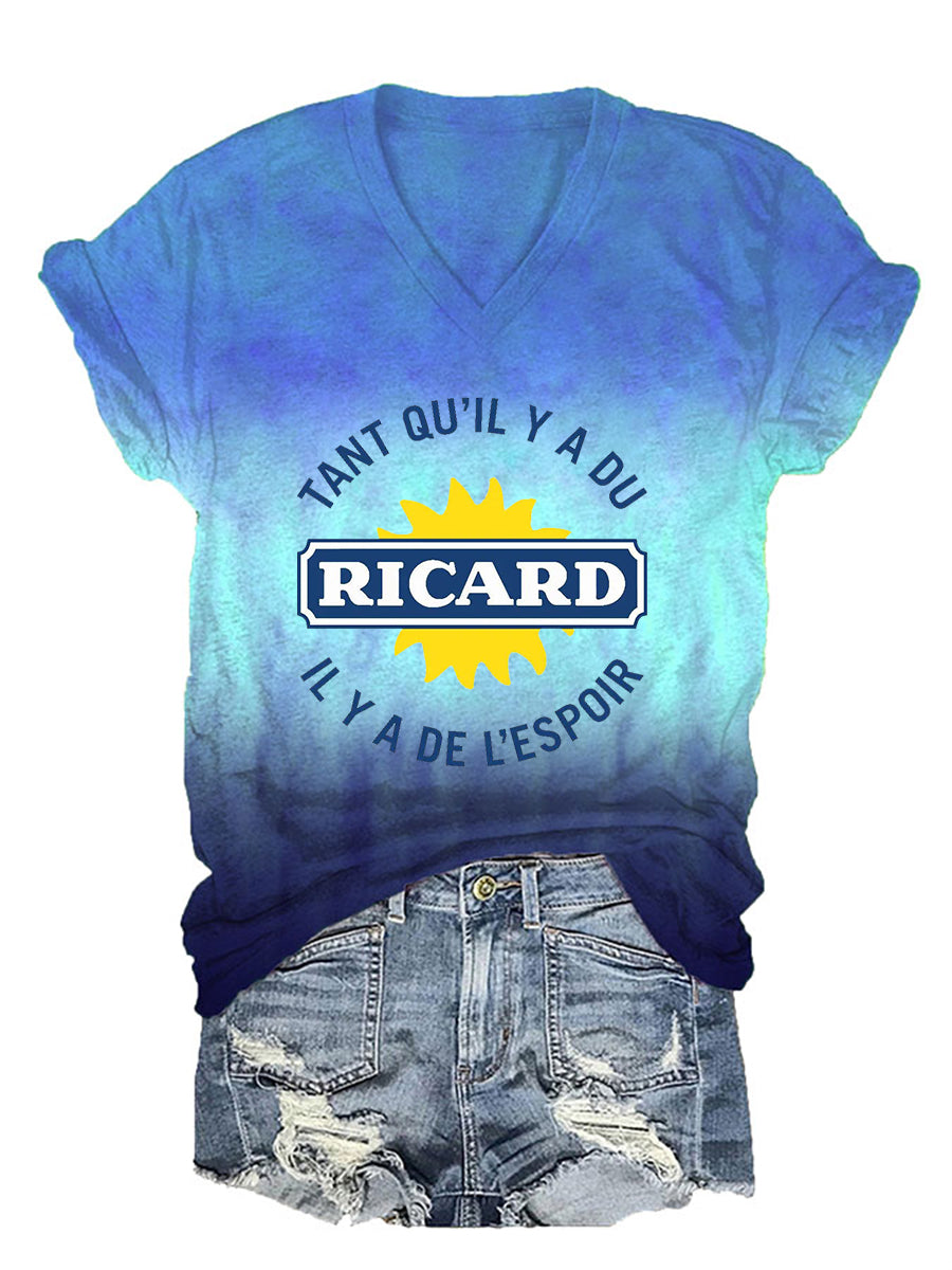 T-shirt à manches courtes Tant Qu'il Y A Du Ricard Femme
