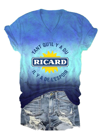T-shirt à manches courtes Tant Qu'il Y A Du Ricard Femme