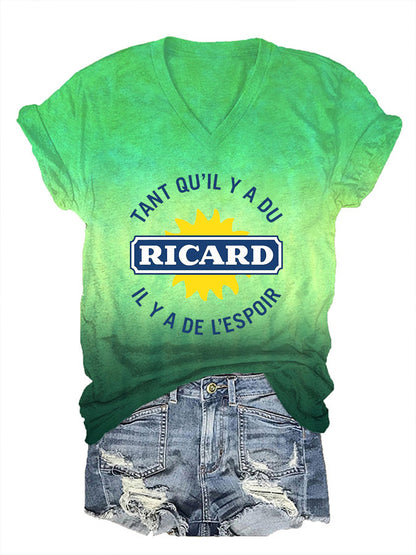 T-shirt à manches courtes Tant Qu'il Y A Du Ricard Femme