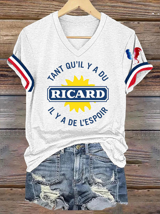 T-shirt à manches courtes Tant Qu'il Y A Du Ricard Femme