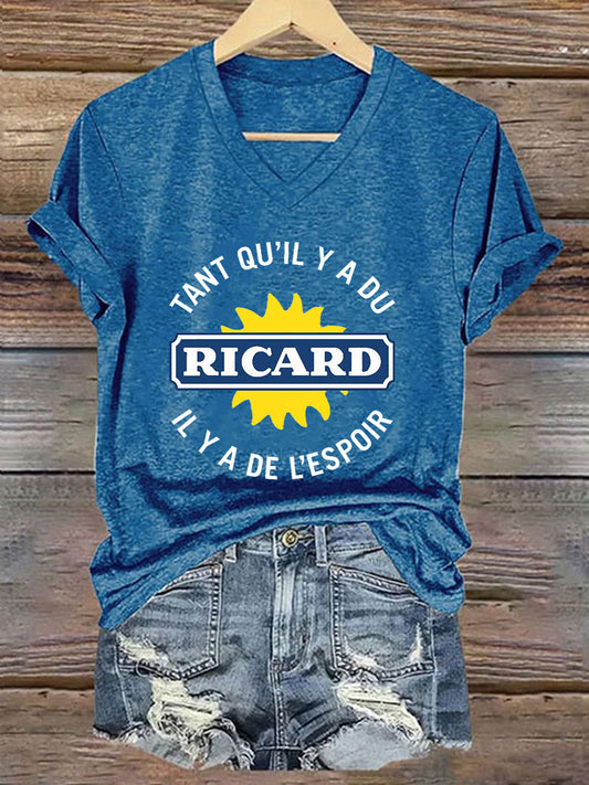 T-shirt à manches courtes Tant Qu'il Y A Du Ricard Femme
